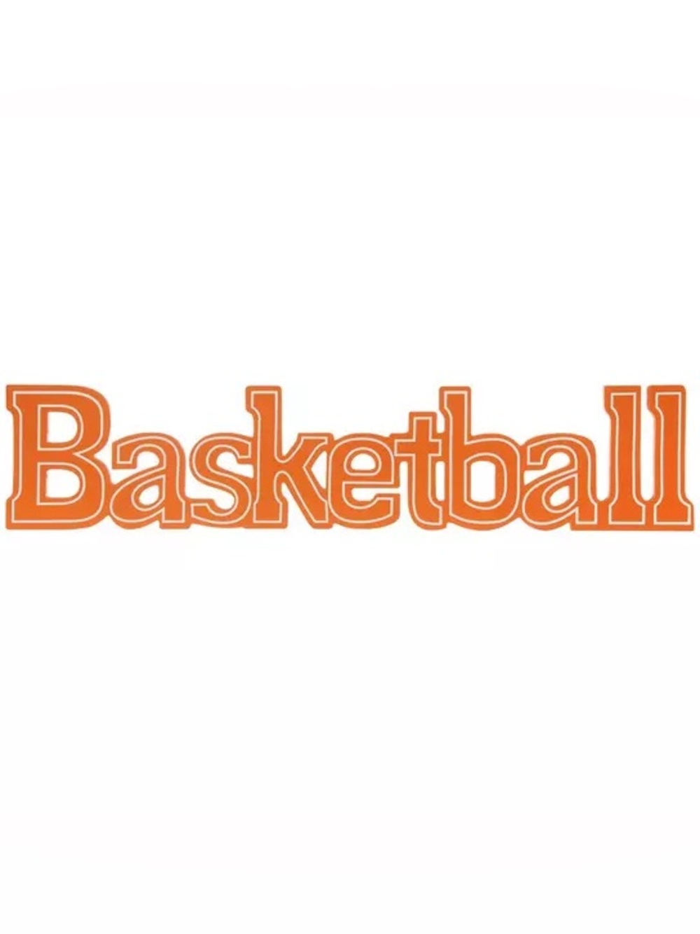 Orange Basketball Wood Wall Decor
